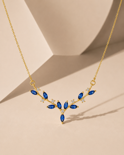 Blue Antler Wings Pendant