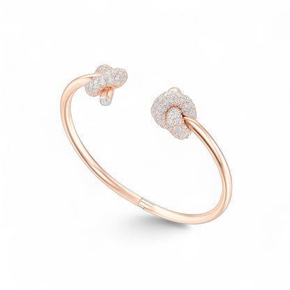 Diamond Knot Open Cuff Kadaa Bracelet
