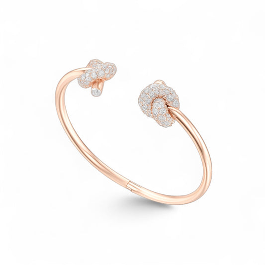 Diamond Knot Open Cuff Kadaa Bracelet