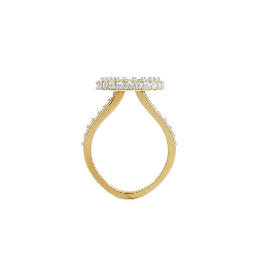 Spiral Halo Statement Ring