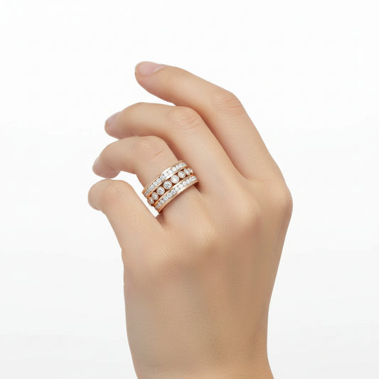 Royal Wide Eternity Band Ring