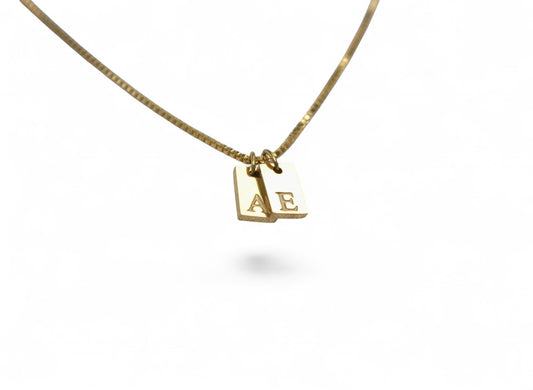 Self Love Intials Unisex Flat Plate Pendant