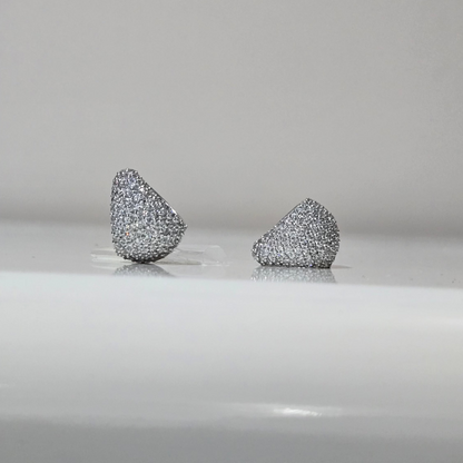 Stardust Pebble Diamond Hoop Earrings