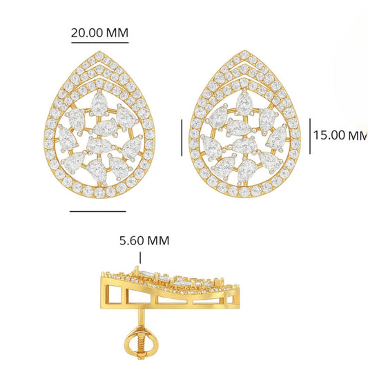 Floral Diamond Earrings