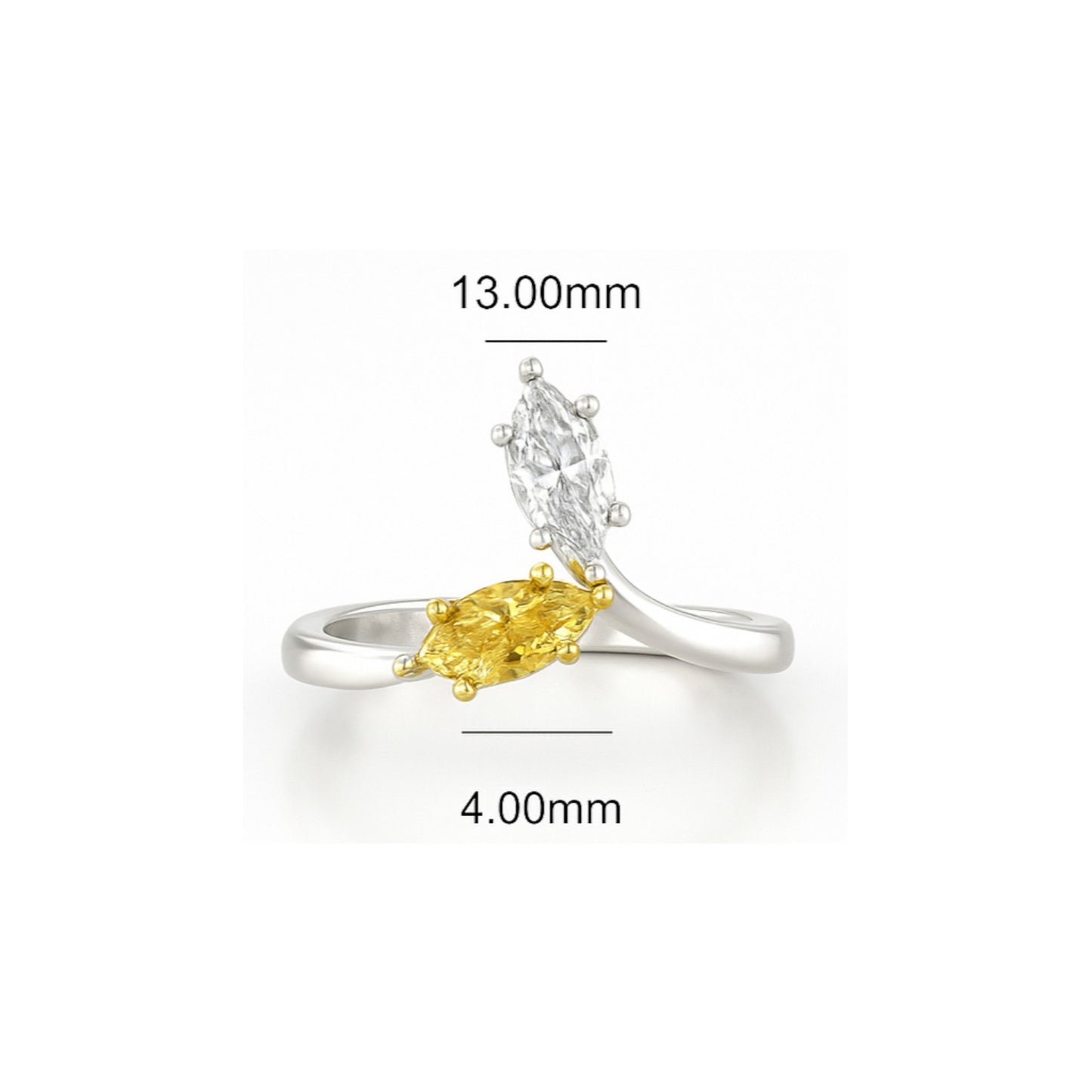 Two Stone Marquise Diamond Ring