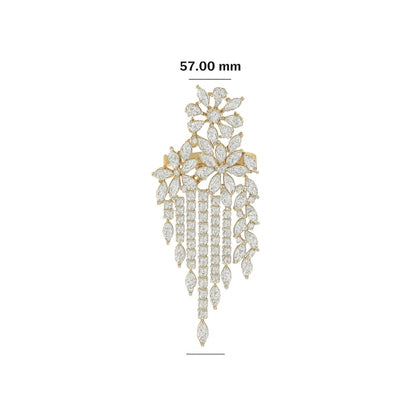 Cascading Diamond Waterfall Ring
