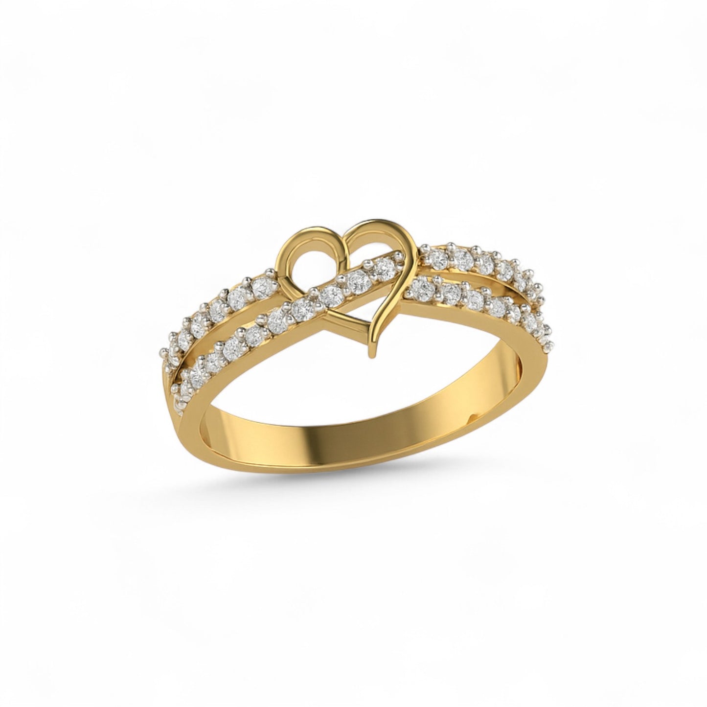Diamond Heart Promise Ring