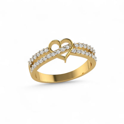 Diamond Heart Promise Ring