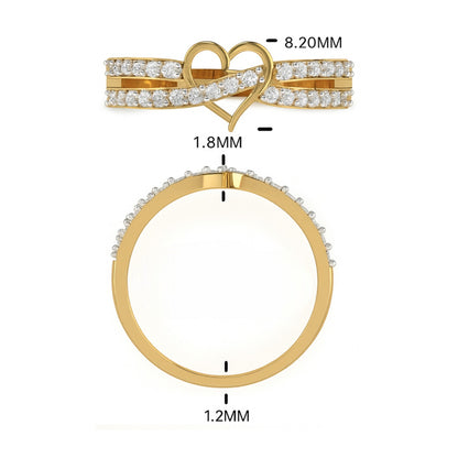 Diamond Heart Promise Ring