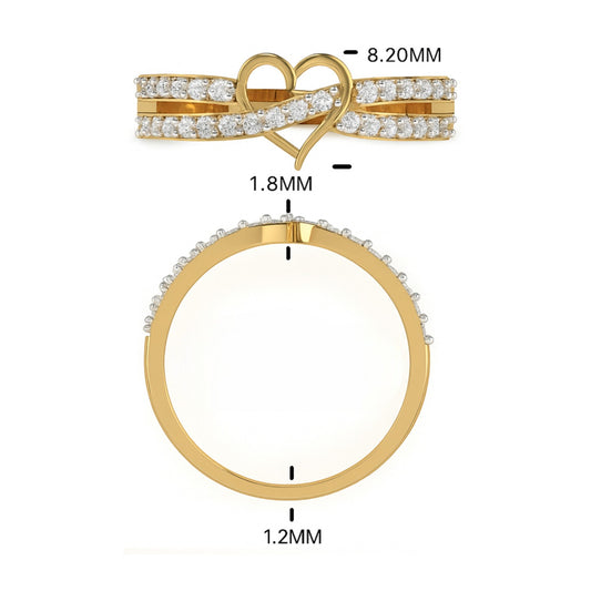 Diamond Heart Promise Ring