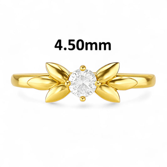 Mini Petite Floral Diamond Ring