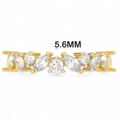 Marquise Cluster Diamond Band Ring