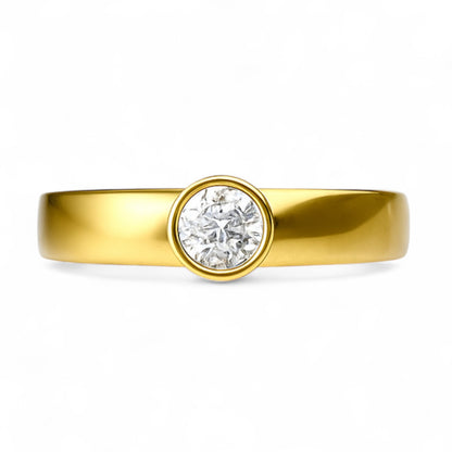 Bezel Solitaire Ring