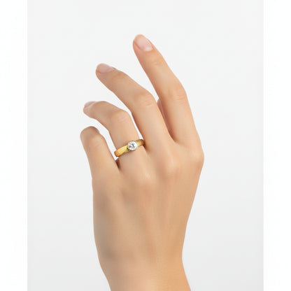 Bezel Solitaire Ring