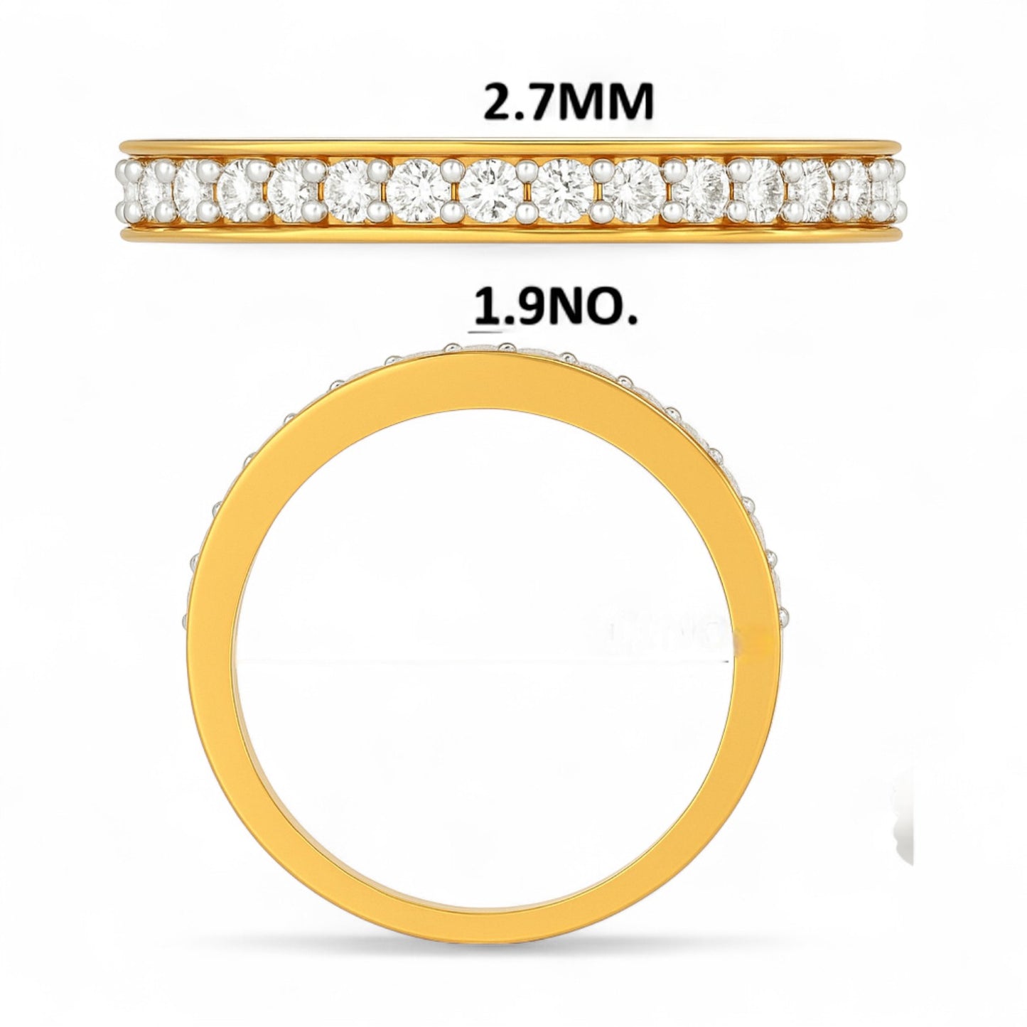 Classic Channel Set Diamond Band Ring