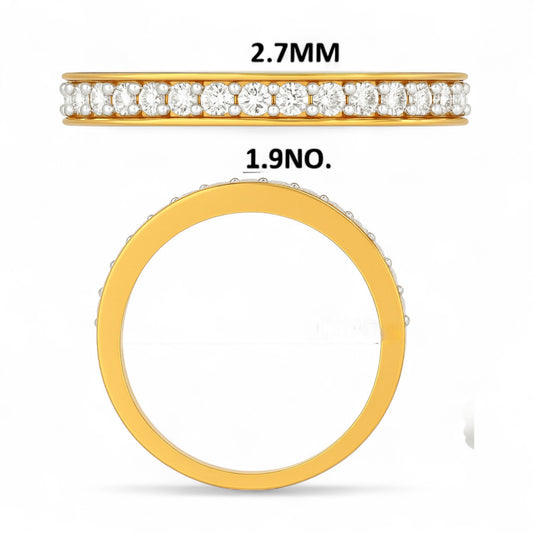 Classic Channel Set Diamond Band Ring