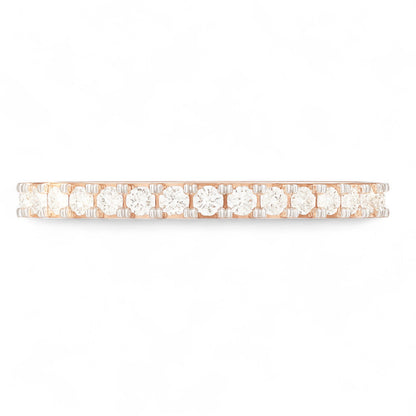 Rose Gold Half Eternity Band Ring