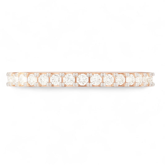 Rose Gold Half Eternity Band Ring