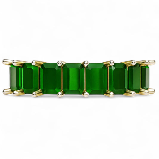 Emerald Illusion Band Ring