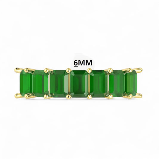 Emerald Illusion Band Ring