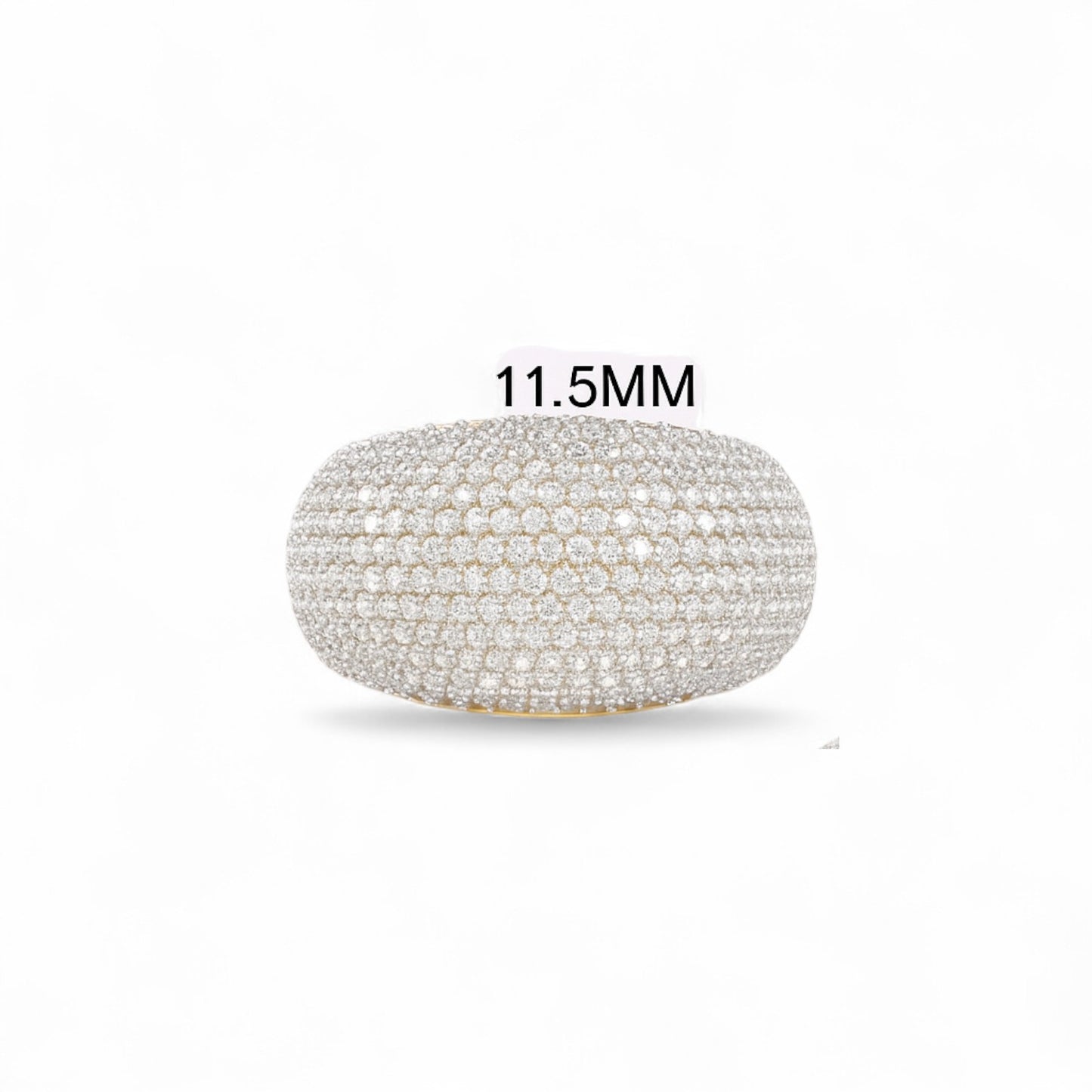 Full Pave Dome Diamond Ring