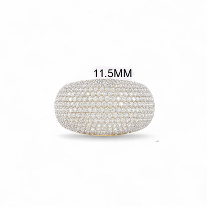 Full Pave Dome Diamond Ring
