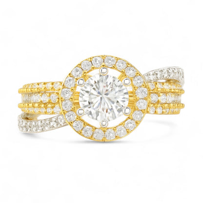 Classic Halo Diamond Engagement Ring