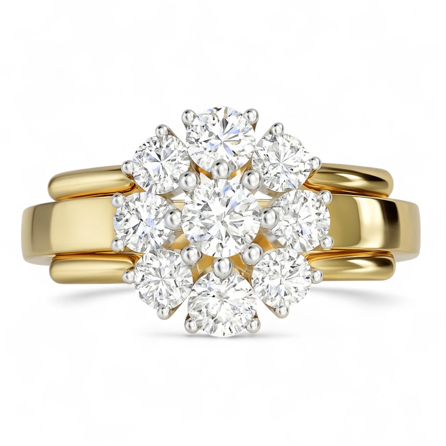 Classic Floral Diamond Ring