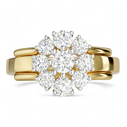 Classic Floral Diamond Ring
