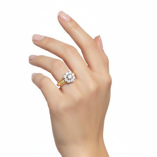 Classic Floral Diamond Ring