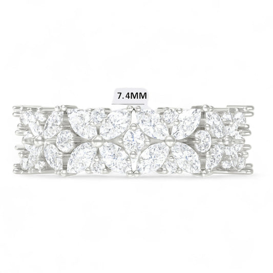 Petal Burst Diamond Ring