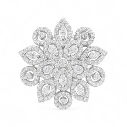 Grand Floral Cluster Cocktail Ring