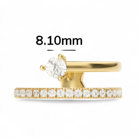 Classic Solitaire Halo Ring