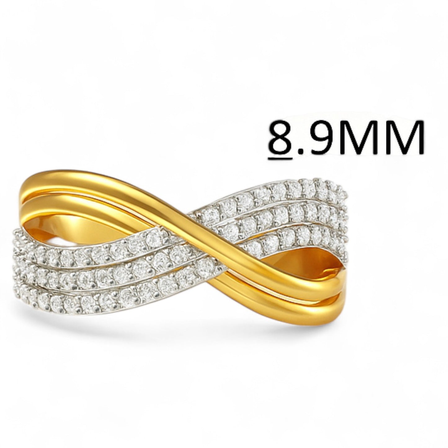 Infinity Twist Diamond Ring