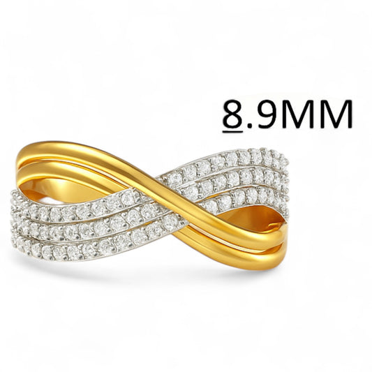 Infinity Twist Diamond Ring