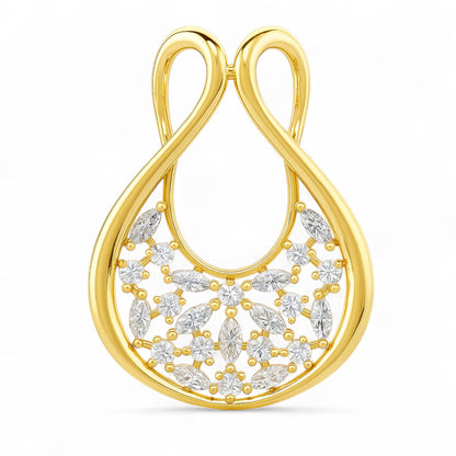 Blooming Marquise Diamond Pendant