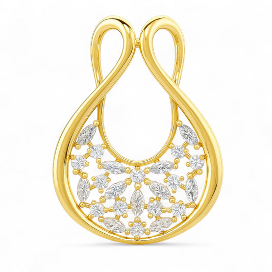 Blooming Marquise Diamond Pendant