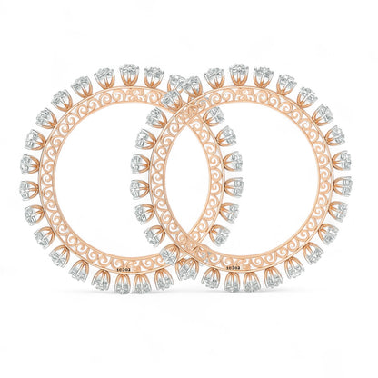 Regal Rose Cut Diamond Heritage Bangle