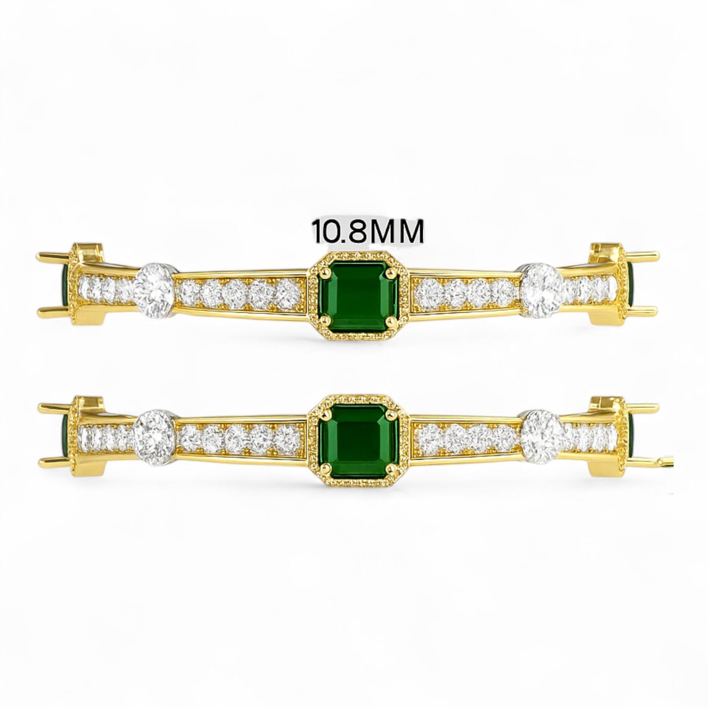 Emerald Majesty Diamond Bangle