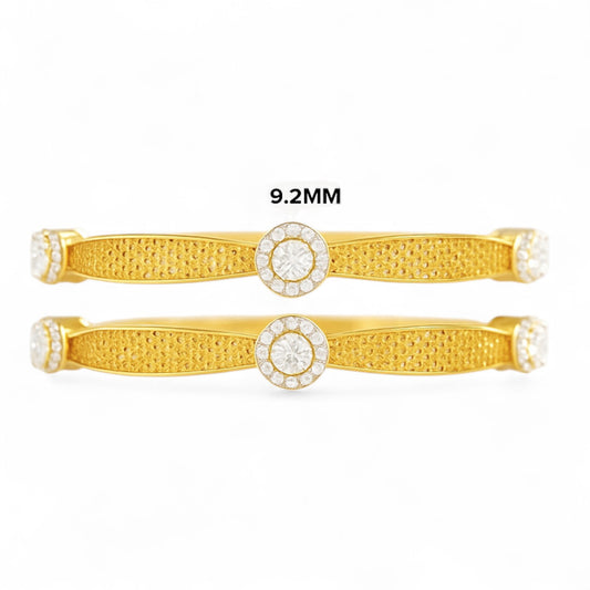 Regal Medallion Diamond Bangle
