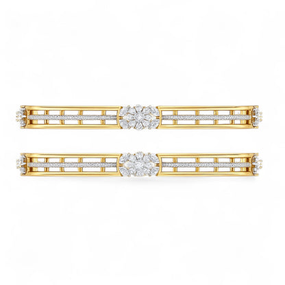 Regal Bloom Diamond Bangle