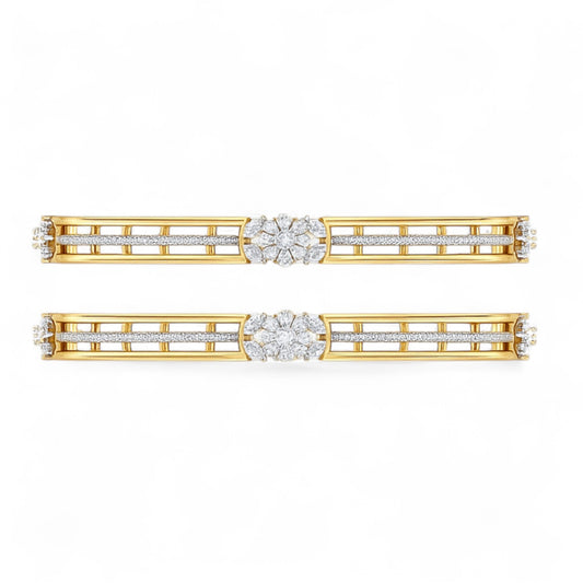 Regal Bloom Diamond Bangle