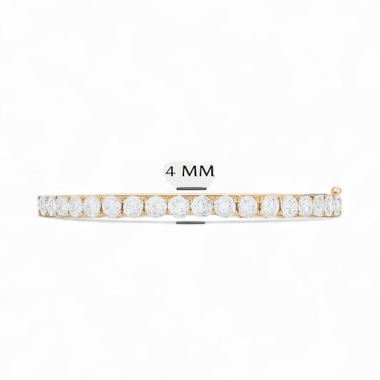 Classic Diamond Line Bangle