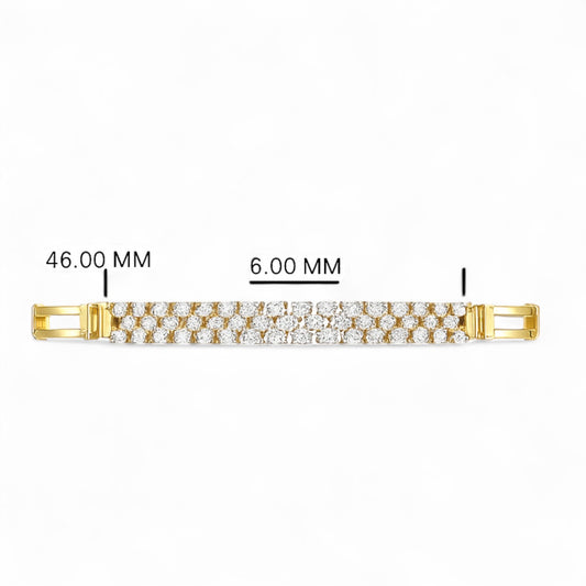 Classic Diamond Cluster Bangle