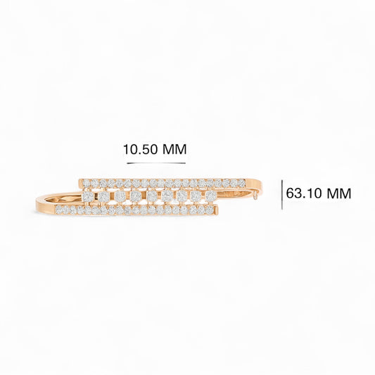 Radiant Rectangular Frame Diamond Bangle
