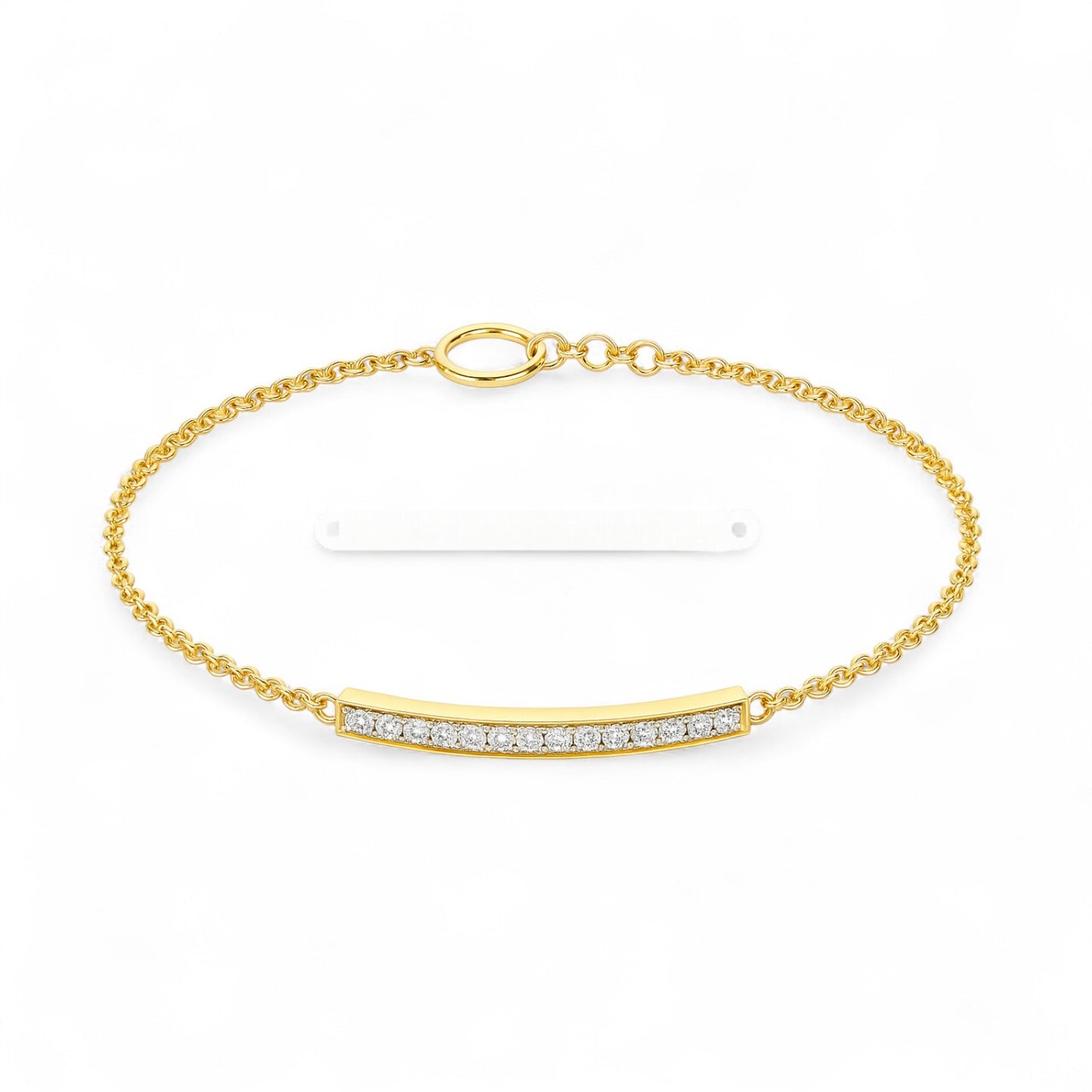 Diamond Bar Chain Bracelet