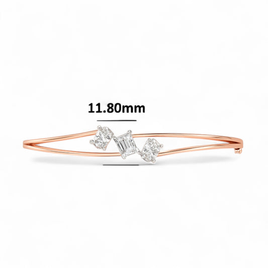 Trillium Diamond Trio Bangle