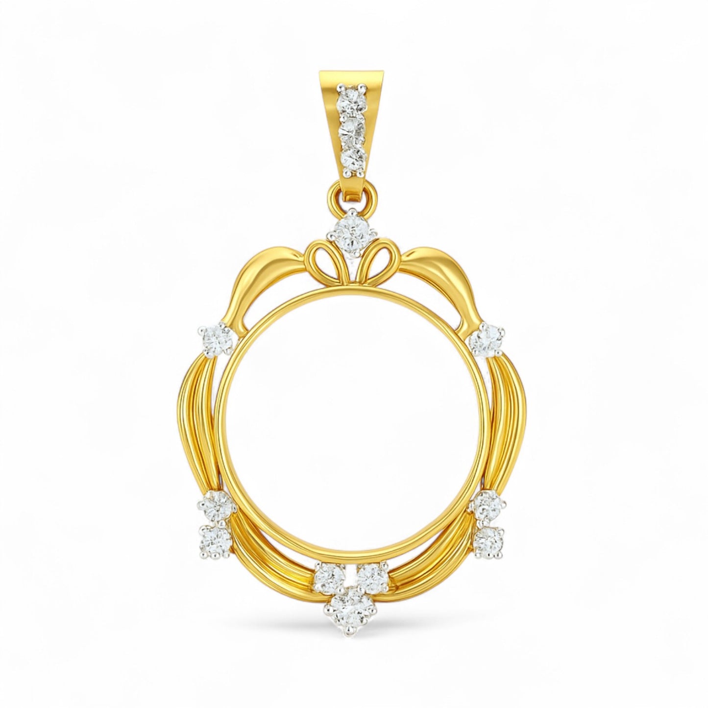 Floral Elegance Diamond Pendant
