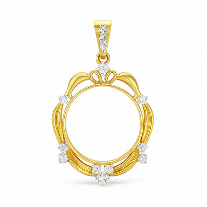 Floral Elegance Diamond Pendant