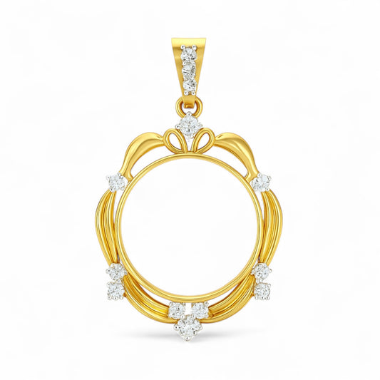 Floral Elegance Diamond Pendant